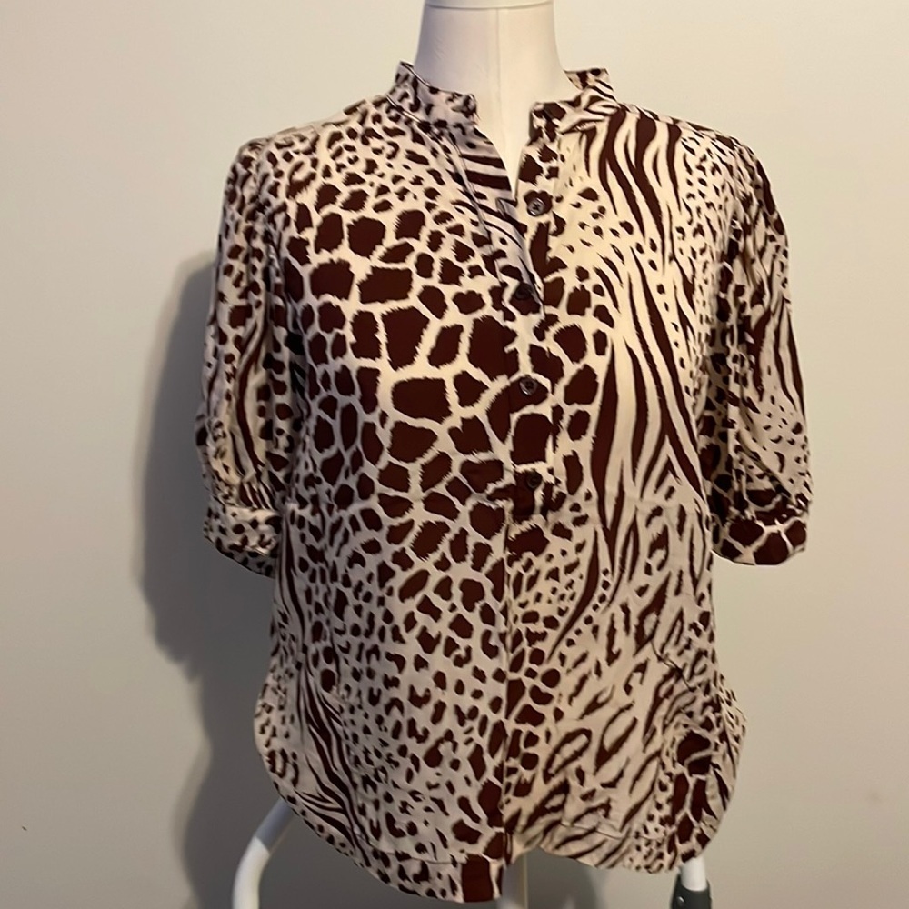 Animal print top